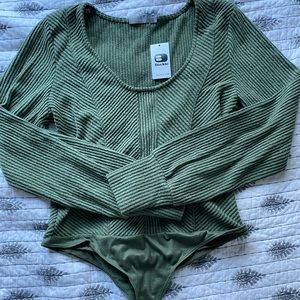 Womens Ribbed Bodysuit